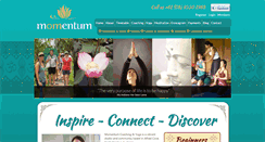 Desktop Screenshot of momentumcoachyoga.com.au